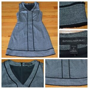 Women’s Banana Republic tweed wool dress, size 2P 2 Petite